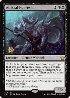 Abyssal Harvester card from Prerelease Cards