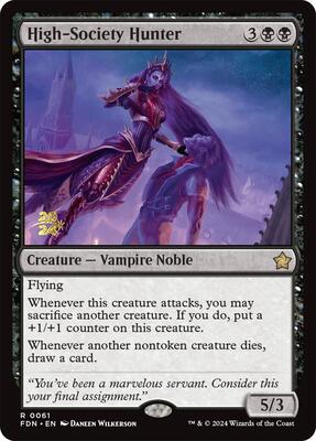 High-Society Hunter card from Prerelease Cards