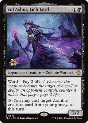 Zul Ashur, Lich Lord card from Prerelease Cards
