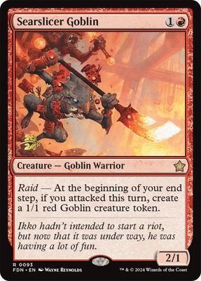 Searslicer Goblin card from Prerelease Cards