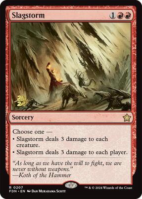 Slagstorm card from Prerelease Cards