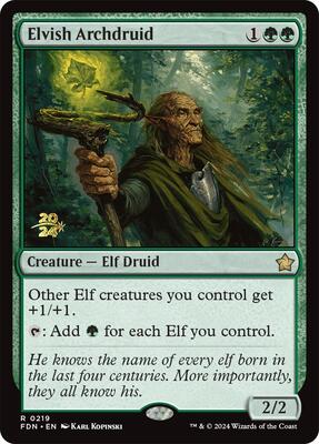 Elvish Archdruid card from Prerelease Cards