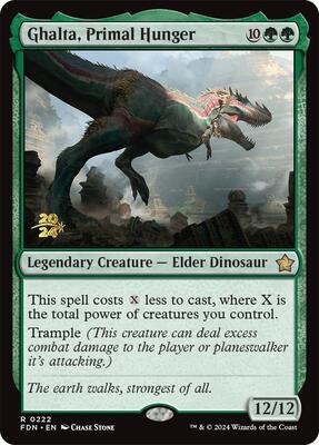 Ghalta, Primal Hunger (FDN) card from Prerelease Cards