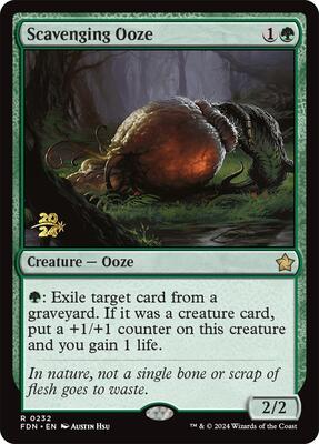 Scavenging Ooze (FDN) card from Prerelease Cards