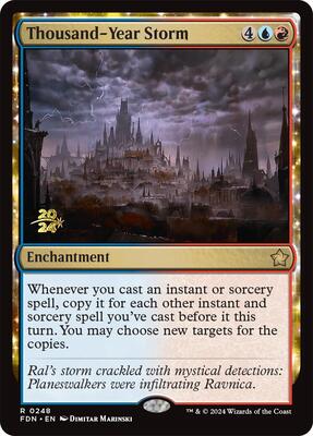Thousand-Year Storm (FDN) card from Prerelease Cards