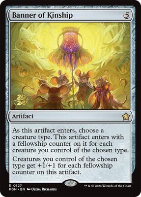 Banner of Kinship card from Prerelease Cards