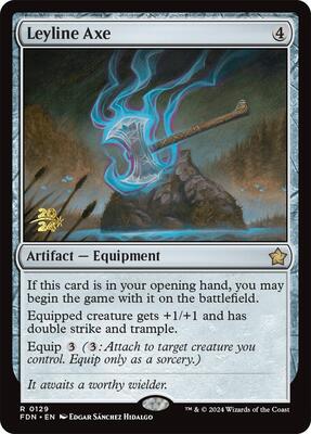 Leyline Axe card from Prerelease Cards