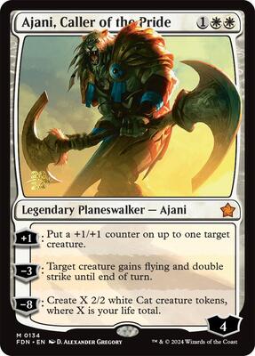 Ajani, Caller of the Pride card from Prerelease Cards