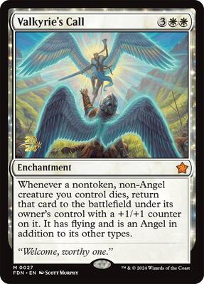 Valkyrie's Call card from Prerelease Cards