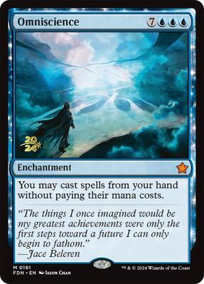 Omniscience (FDN) card from Prerelease Cards