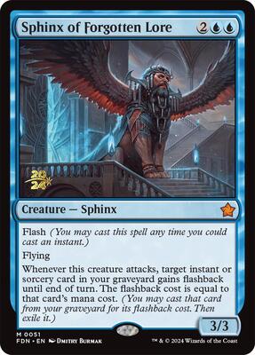 Sphinx of Forgotten Lore card from Prerelease Cards
