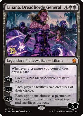 Liliana, Dreadhorde General (FDN) card from Prerelease Cards