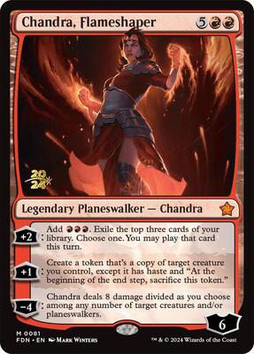 Chandra, Flameshaper card from Prerelease Cards