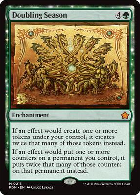 Doubling Season card from Prerelease Cards
