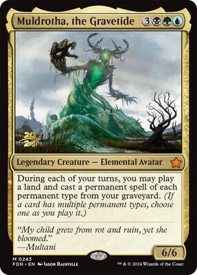 Muldrotha, the Gravetide (FDN) card from Prerelease Cards