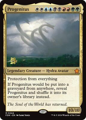 Progenitus card from Prerelease Cards