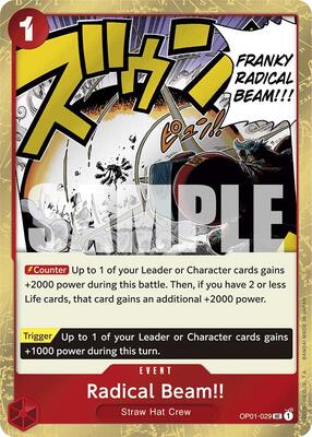 Radical Beam!! (Jolly Roger Foil) card from Premium Booster -The Best-