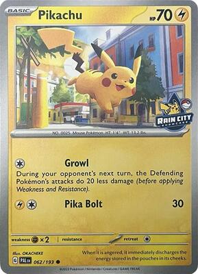 Pikachu (Rain City Showcase) card from Miscellaneous Cards & Products