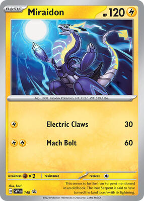 Miraidon - 148 (Duplicate) card from SV: Scarlet & Violet Promo Cards