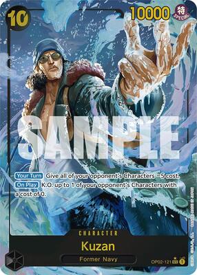 Kuzan (OP02-121) (Alternate Art) card from Premium Booster -The Best-