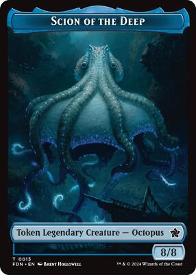 Scion of the Deep // Koma's Coil Doubled-Sided Token card from Foundations