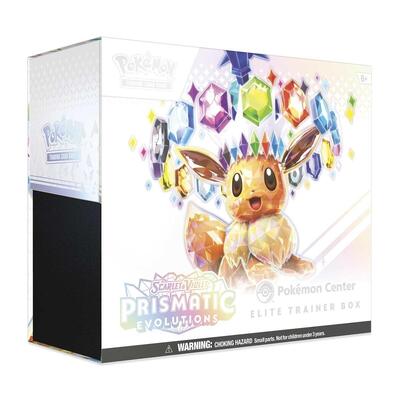 Prismatic Evolutions Pokemon Center Elite Trainer Box (Exclusive) card from SV: Prismatic Evolutions