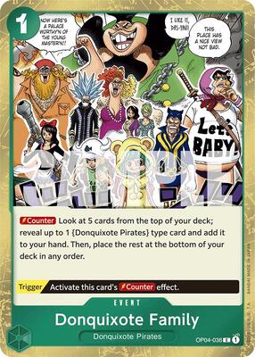 Donquixote Family (Jolly Roger Foil) card from Premium Booster -The Best-