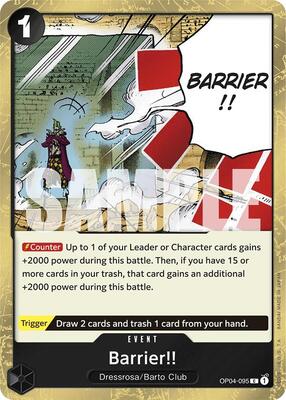 Barrier!! (Jolly Roger Foil) card from Premium Booster -The Best-