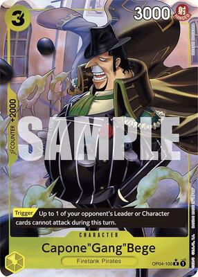 Capone"Gang"Bege (OP04-100) (Full Art) card from Premium Booster -The Best-
