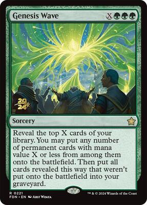 Genesis Wave card from Prerelease Cards