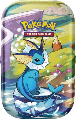 Prismatic Evolutions Mini Tin [Vaporeon] card from SV: Prismatic Evolutions