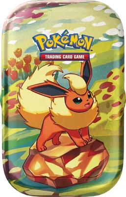 Prismatic Evolutions Mini Tin [Flareon] card from SV: Prismatic Evolutions