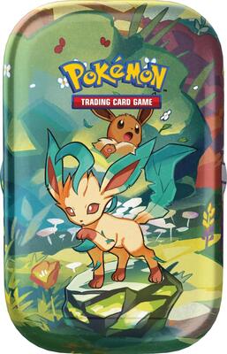Prismatic Evolutions Mini Tin [Leafeon] card from SV: Prismatic Evolutions