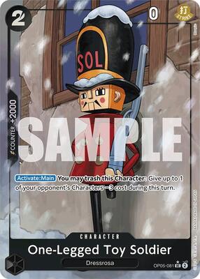 One-Legged Toy Soldier (Full Art) card from Premium Booster -The Best-