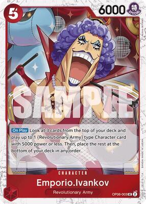 Emporio.Ivankov (Jolly Roger Foil) card from Premium Booster -The Best-
