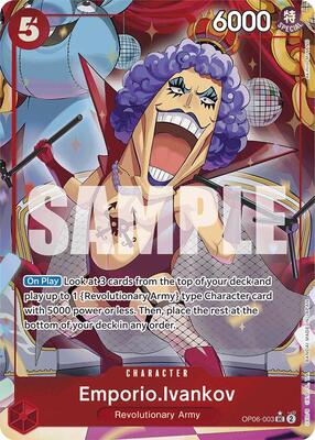 Emporio.Ivankov (Full Art) card from Premium Booster -The Best-