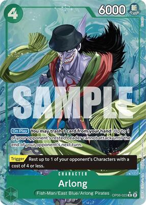 Arlong (Alternate Art) card from Premium Booster -The Best-