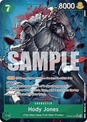 Hody Jones (Alternate Art) card from Premium Booster -The Best-