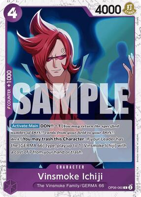 Vinsmoke Ichiji (OP06-060) (Jolly Roger Foil) card from Premium Booster -The Best-