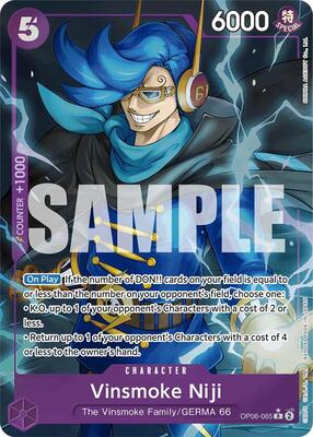 Vinsmoke Niji (OP06-065) (Alternate Art) card from Premium Booster -The Best-