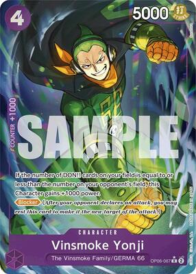 Vinsmoke Yonji (OP06-067) (Full Art) card from Premium Booster -The Best-