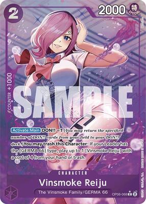 Vinsmoke Reiju (OP06-068) (Full Art) card from Premium Booster -The Best-
