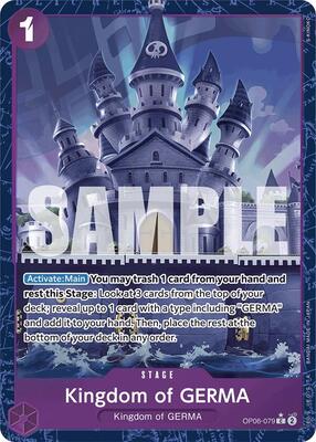 Kingdom of GERMA (Alternate Art) card from Premium Booster -The Best-