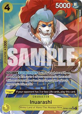 Inuarashi (Full Art) card from Premium Booster -The Best-
