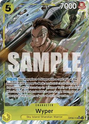 Wyper (Full Art) card from Premium Booster -The Best-