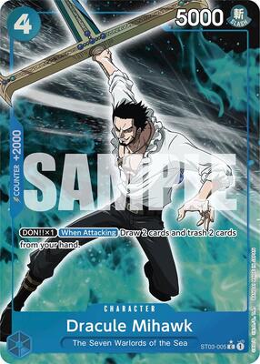 Dracule Mihawk (ST03-005) (Full Art) card from Premium Booster -The Best-