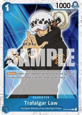 Trafalgar Law (ST03-008) (Jolly Roger Foil) card from Premium Booster -The Best-