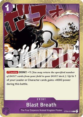 Blast Breath (Jolly Roger Foil) card from Premium Booster -The Best-
