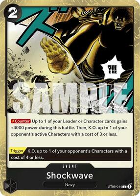 Shockwave (Jolly Roger Foil) card from Premium Booster -The Best-