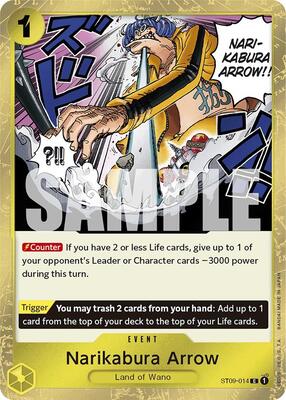 Narikabura Arrow (Jolly Roger Foil) card from Premium Booster -The Best-